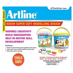 Artline KiDoh Modelling Dough 20g - 12Nos